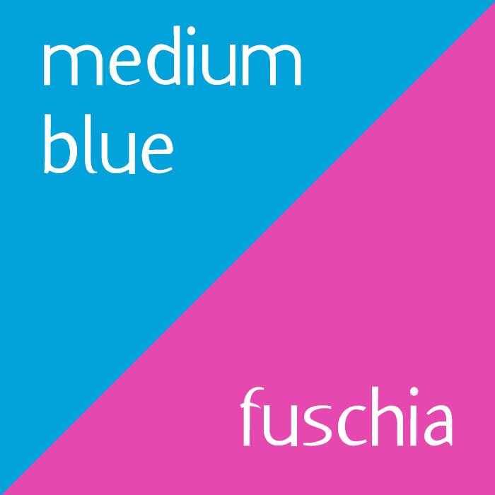 Medium Blue and Fuschia fleece fabric combo