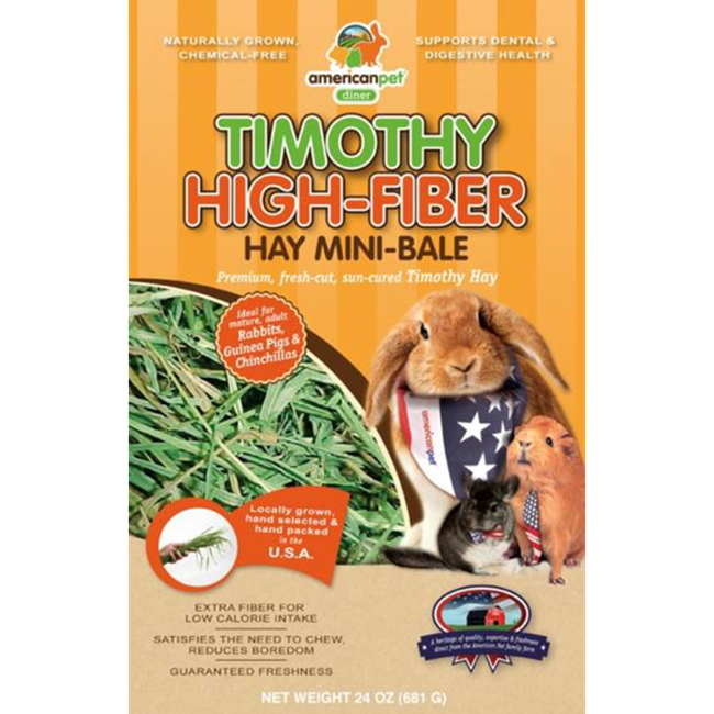 Timothy High Fiber Hay - 24 oz